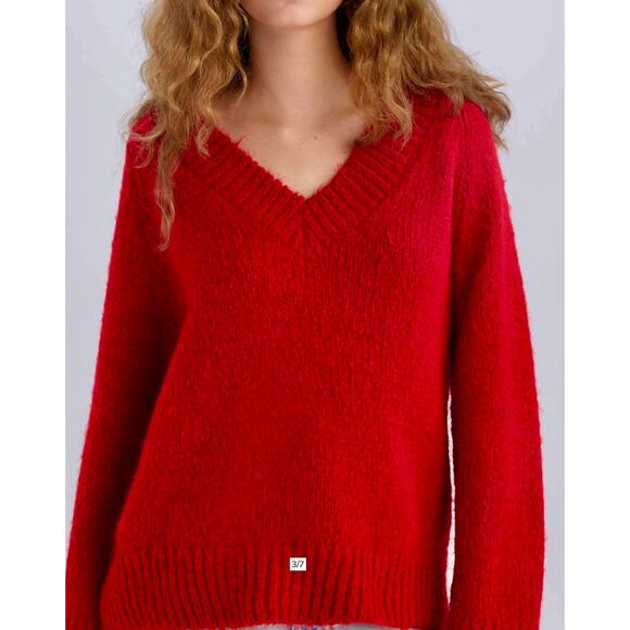 Pistola Women Vania Scarlet V-Neck Sweater - Picture 2 of 7
